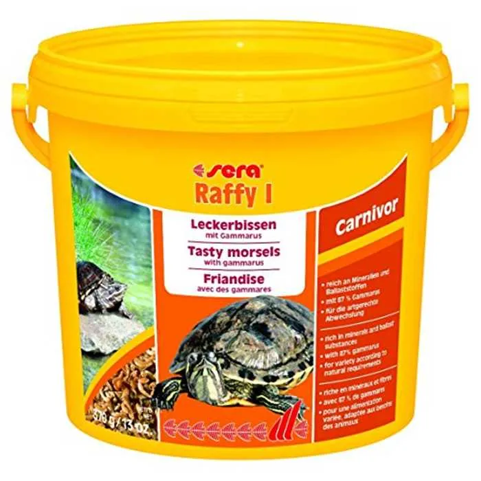 Nourriture pour tortue & lézard - SERA RAFFY I - 380ML - 370G