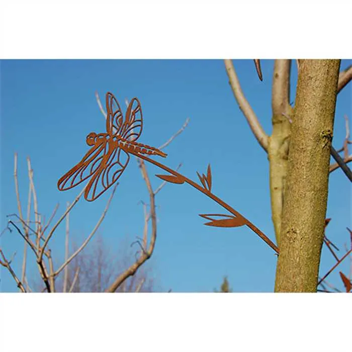 Libellule - Silhouette en acier corten