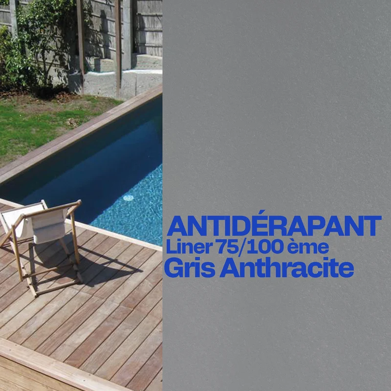 Liner antidérapant sur mesure piscine