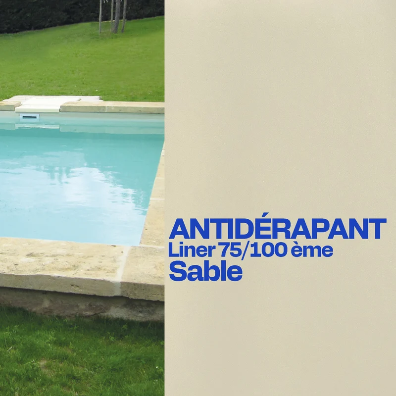 Liner antidérapant sur mesure piscine