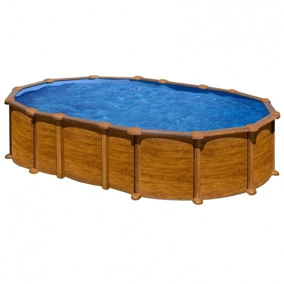 Piscina elevada imitación madera 730x375x132 cm. Star Pool PROV7388WO Gre