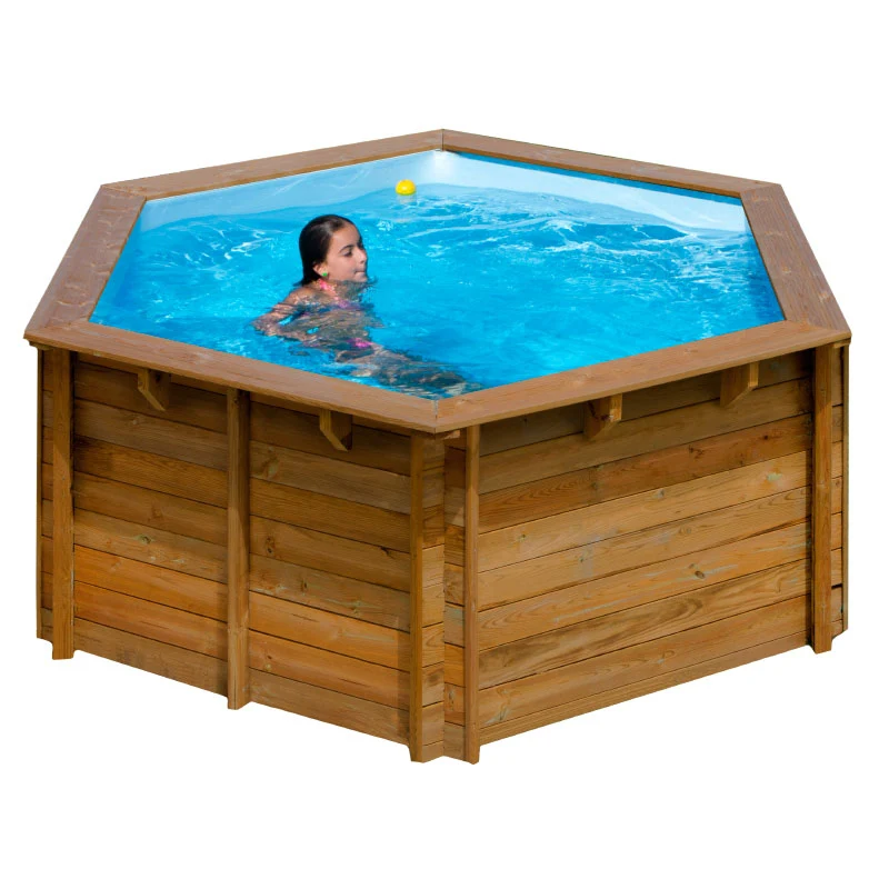 Piscina de madera redonda GRE Lili 2 Ø280x107 cm (800008)
