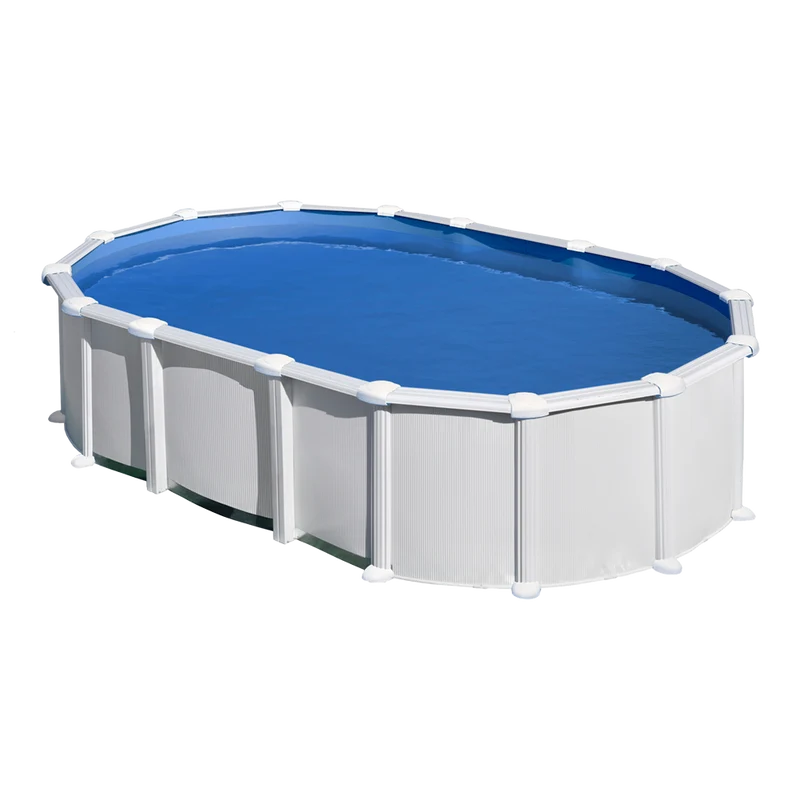 Piscina desmontable ovalada GRE 610x375x132 cm con depuradora de arena KITPROV6188