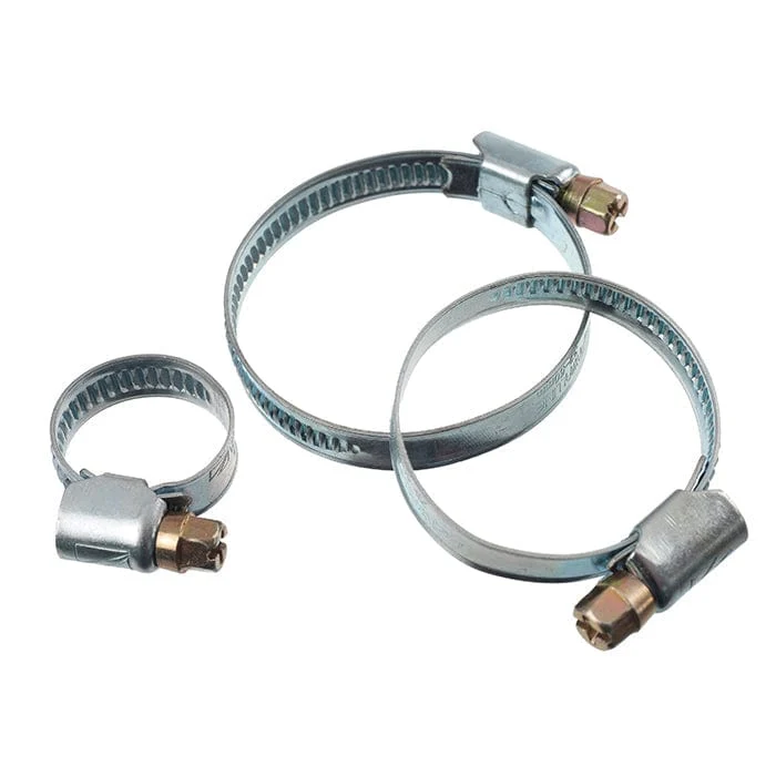 Colliers de serrage galvanisés pour tuyaux lisses et légers - Ø13 mm - 2 x