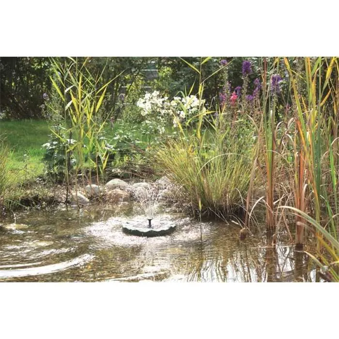 Jeu d'eau solaire en kit PondoSolar Lily Island - Pontec