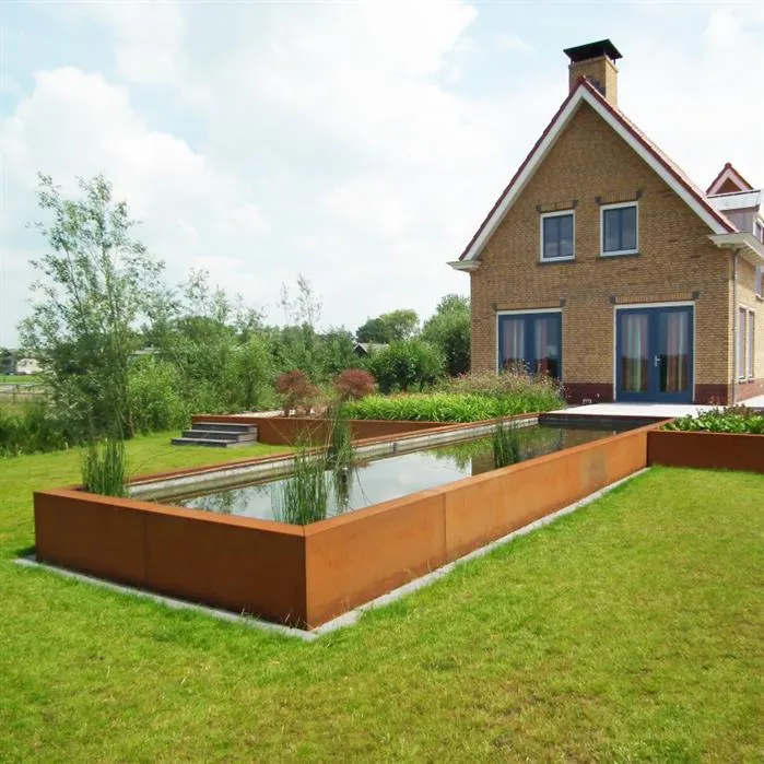 Bassin en acier corten 120 x 80 x 60CM - 5700L