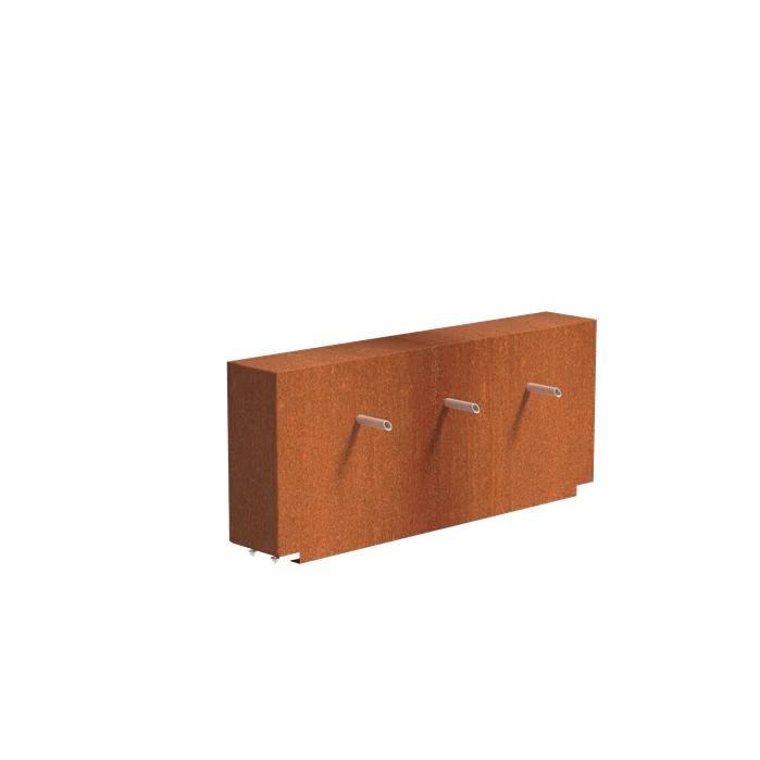 Bassin en acier corten 150 x 80 x 40CM - 4800L