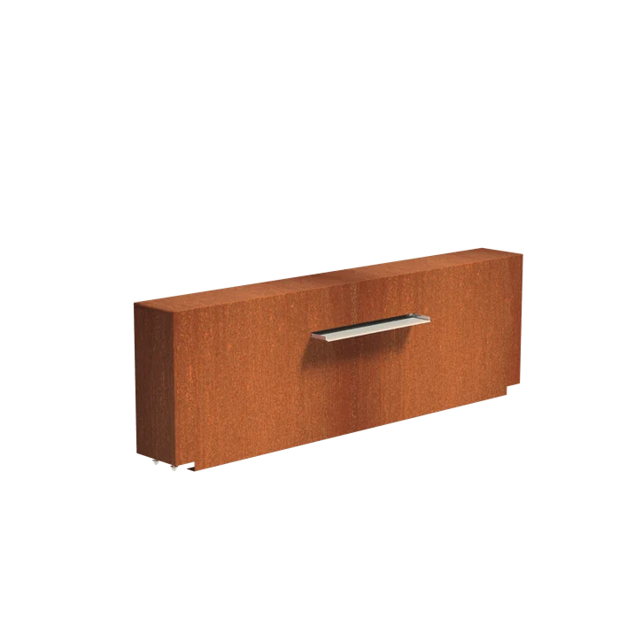 Bassin en acier corten 200 x 80 x 60CM - 9600L