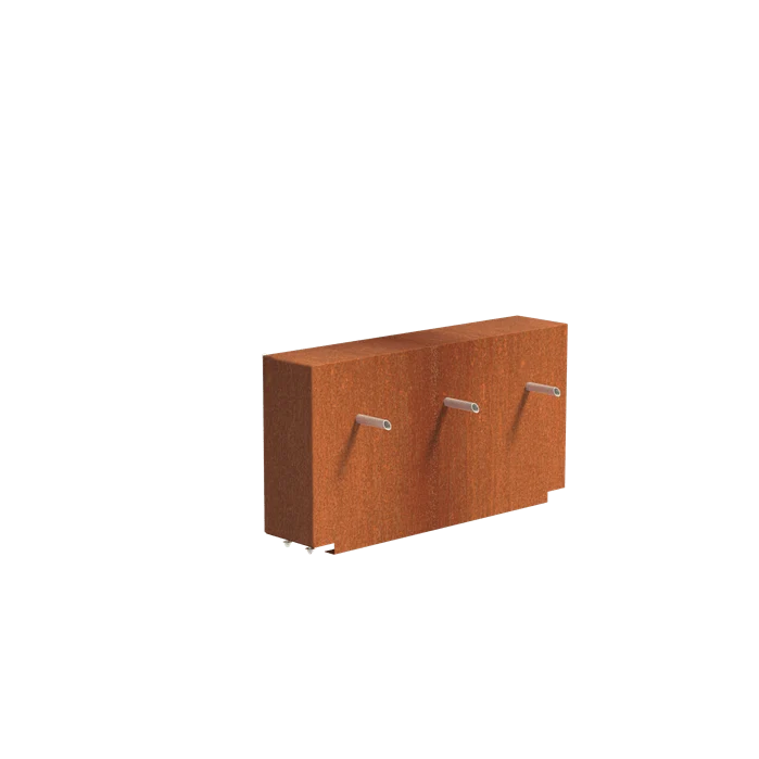 Bassin en acier corten 250 x 120 x 40CM - 12 000L