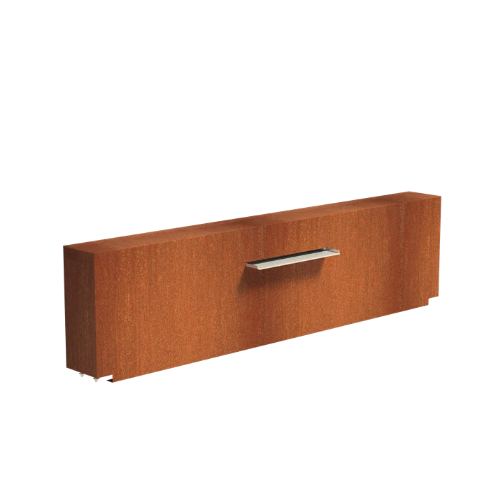 Bassin en acier corten 250 x 120 x 60CM - 18 000L
