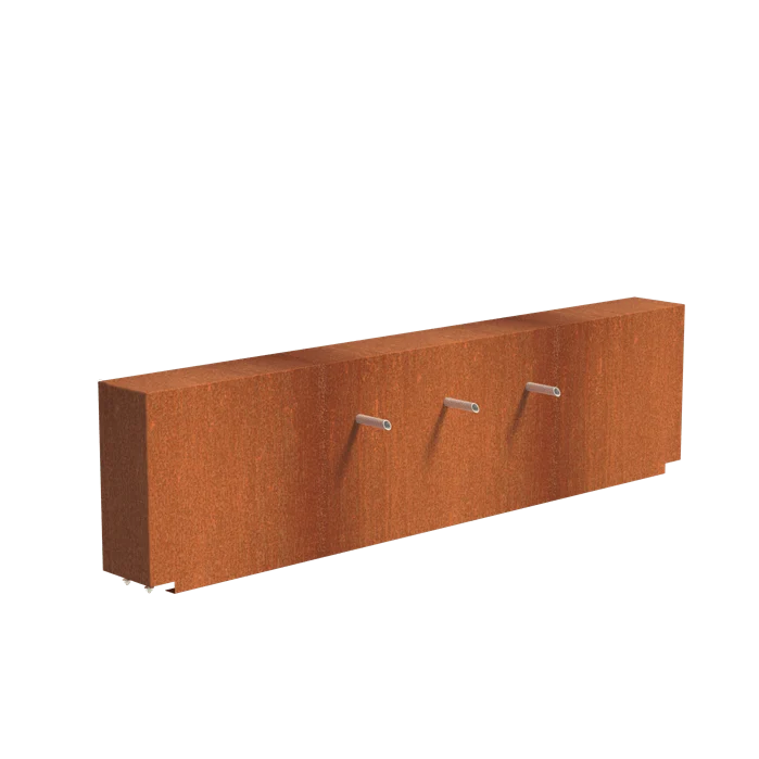Bassin en acier corten 250 x 120 x 60CM - 18 000L