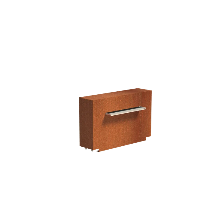 Bassin en acier corten 300 x 100 x 60CM - 1800L