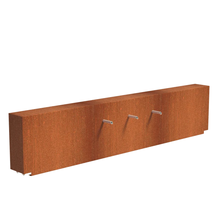 Bassin en acier corten 300 x 150 x 60CM - 2700L