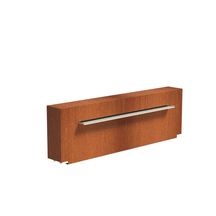 Bassin en acier corten 300 x 200 x 40CM - 2400L