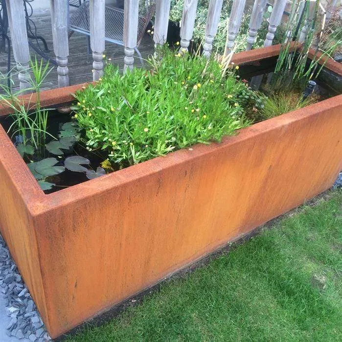 Bassin en acier corten 600 x 100 x 60CM - 3600L