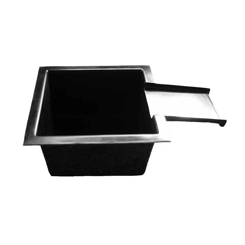 Bassin avec lame d'eau 70 x 70 x 35CM - Polyester - 172L