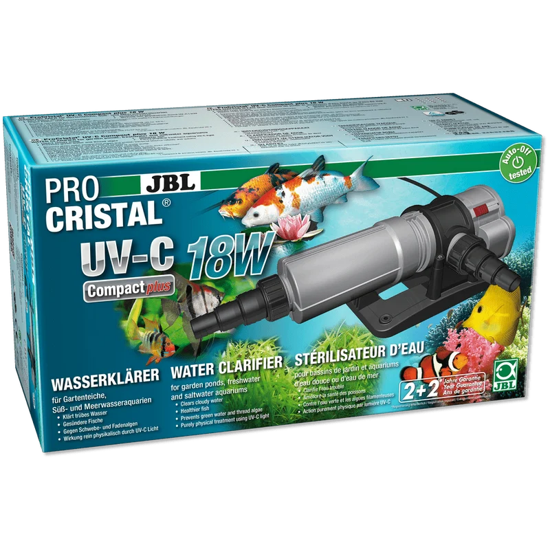JBLPROCRISTAL UV-C Compact plus 18 W Stérilisateur UV-C compact 18 W contre la turbidité de l'eau