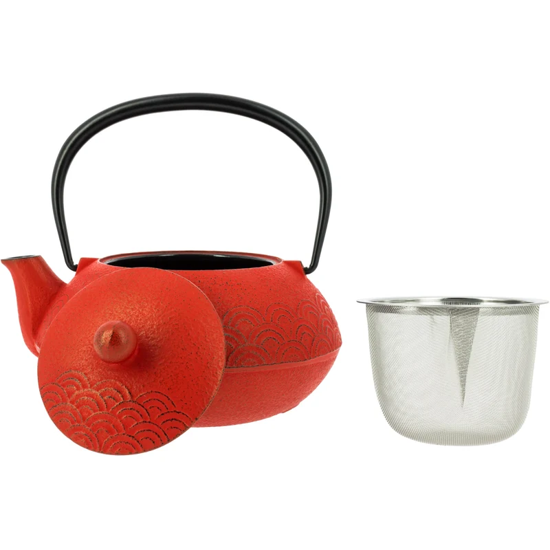 Tetera Iwachu Seigaiha Roja - 650 ml