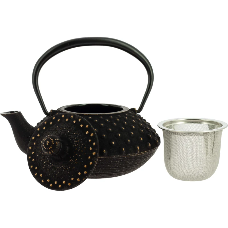 Théière Iwachu Kanbin Noir-Doré - 320 ml