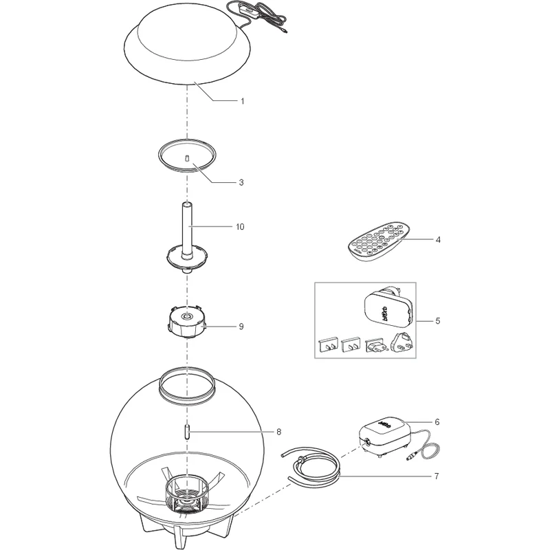 Pièces détachées pour biOrb HALO 30 LED gris