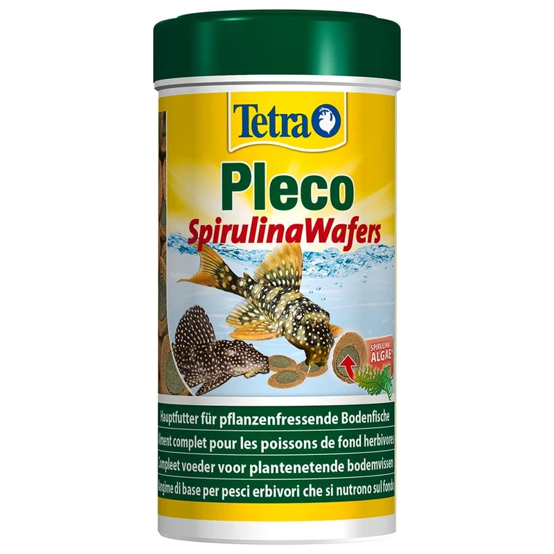 Pleco spirulina wafers 250ML - Aliment de haute qualité 100 % végétal