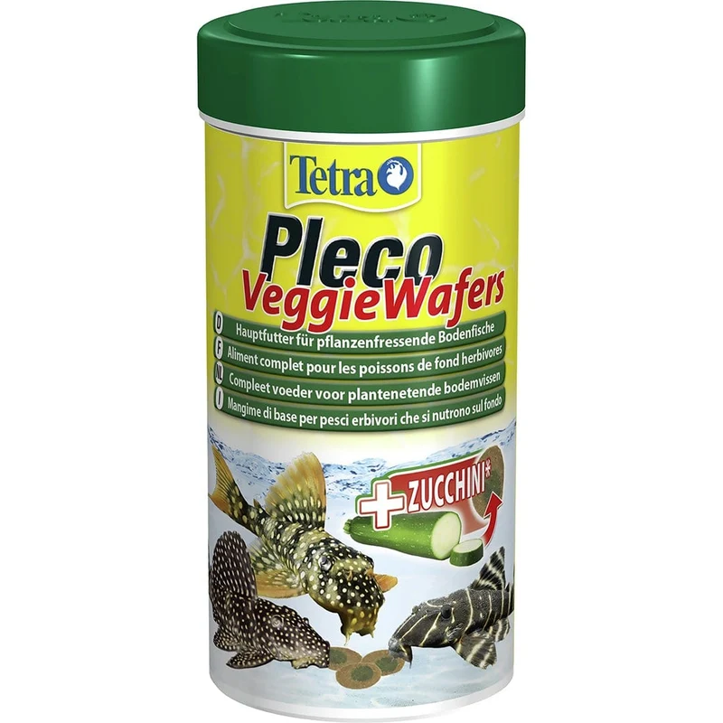 Pleco veggie wafers 250ML - Aliment complet pour poissons de fond herbivores