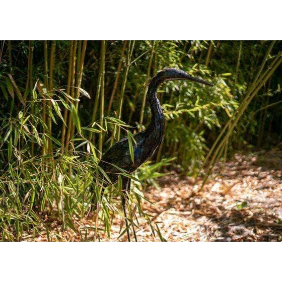 Aigrette - Oiseau décoratif en métal recyclé