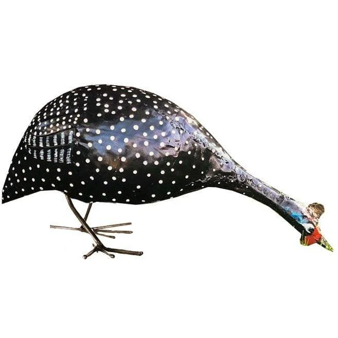 Pintade picore - Oiseau décoratif en métal recyclé