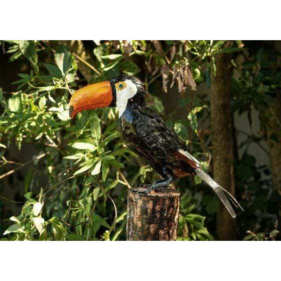 Toucan - Oiseau décoratif en métal recyclé