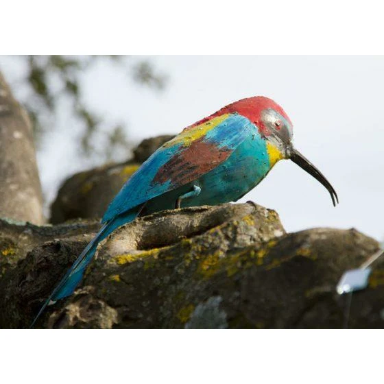 Guépier - Oiseau décoratif en métal recyclé