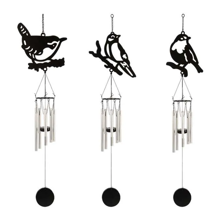 CARILLON OISEAUX NOIRS ASS. - Wind chime black, bird