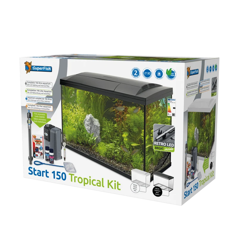 Aquarium Start 150 Tropical Kit Blanc - 146L - Superfish