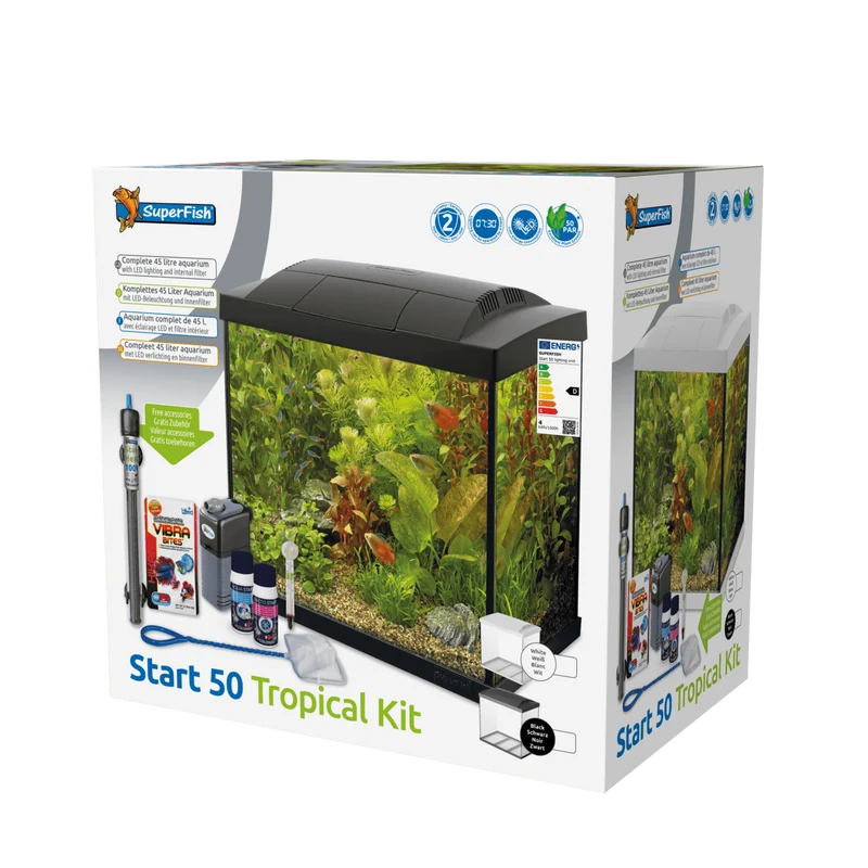 Aquarium Start 50 Tropical Kit Blanc - 45L - Superfish