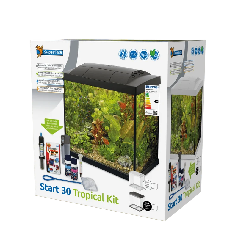 Aquarium Start 30 Tropical Kit Noir - 25L - Superfish