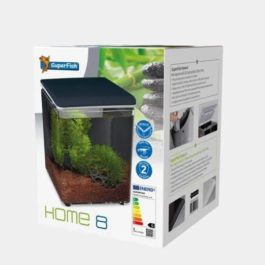 Aquarium Home 8 Noir - 8L - Superfish