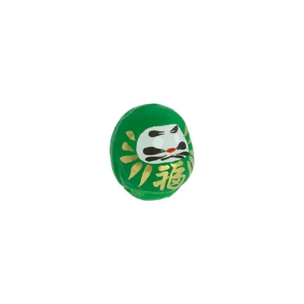 Daruma Traditionnel Vert - Petit, Santé - Fabriqué au Japon