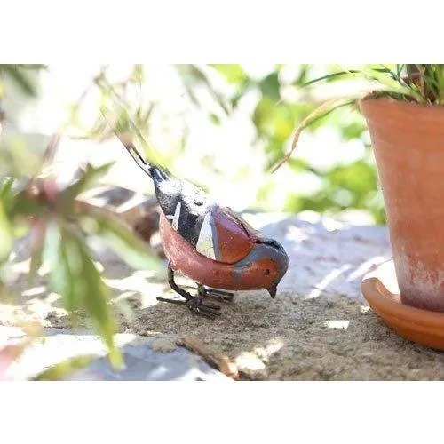 Pinson - Oiseau décoratif en métal recyclé