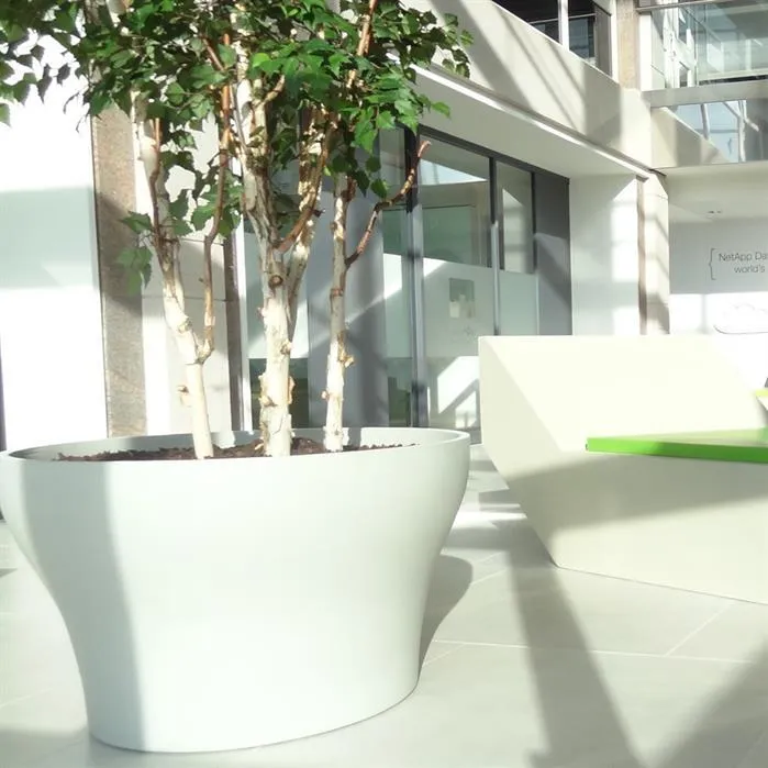 Jardinière en béton polymère - Besso 1.5m x 0.4m