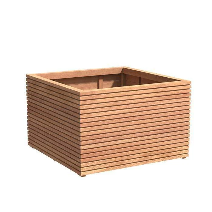 Jardinière en bois exotique - Malaga Rhombus 1.2m x 1.2m x 0.74m