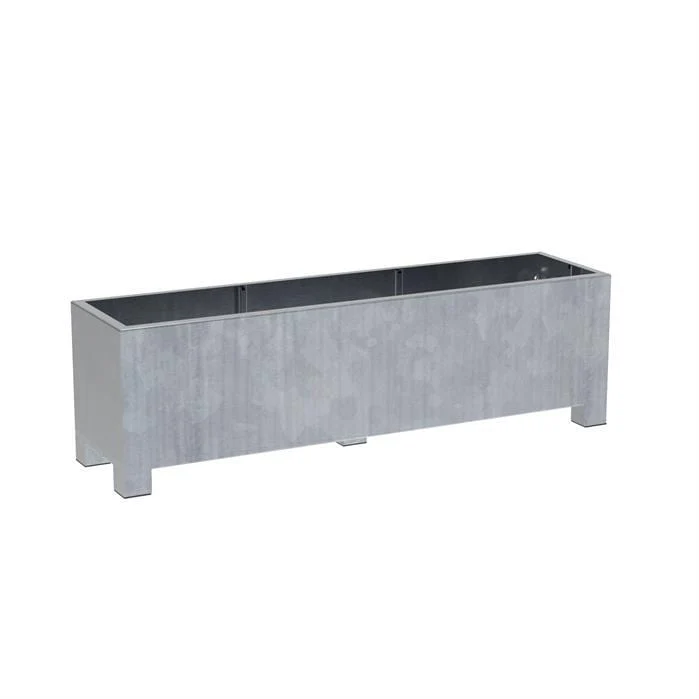 Jardinière en acier galvanisé - Vadim 2m x 0.5m x 0,6m