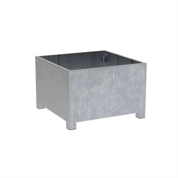 Jardinière en acier galvanisé - Vadim 1.2m x 1.2m x 0,8m