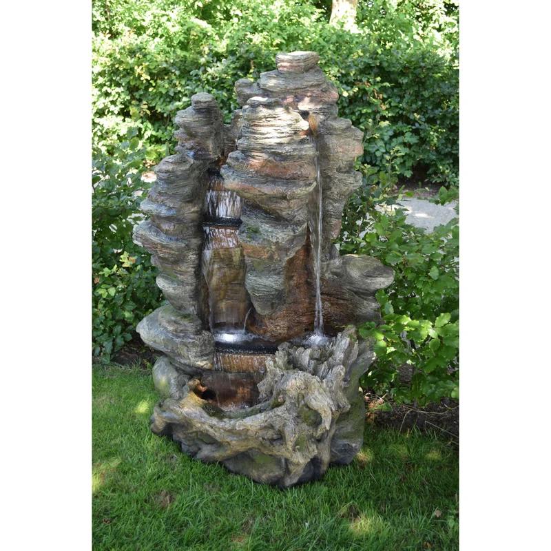 Miami grande cascade 157CM - Cascade avec pompe et LED - Ubbink
