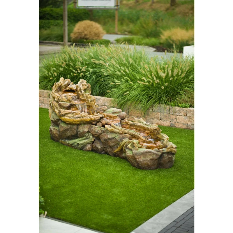 Tripani 263CM de long - Cours d'eau naturel avec pompe et LED - Ubbink