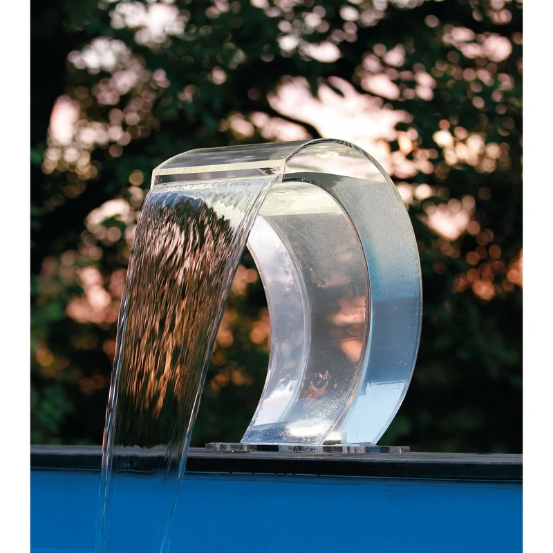 Mamba Acrylic Led - cascade Etang & Piscine - Inox 316L - Lame d'eau pour piscine