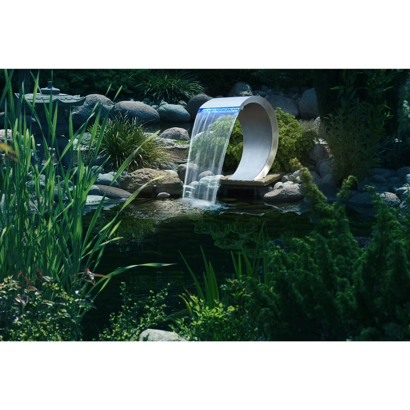 Mamba Led - cascade Etang & Piscine - Inox 316L - Lame d'eau pour piscine