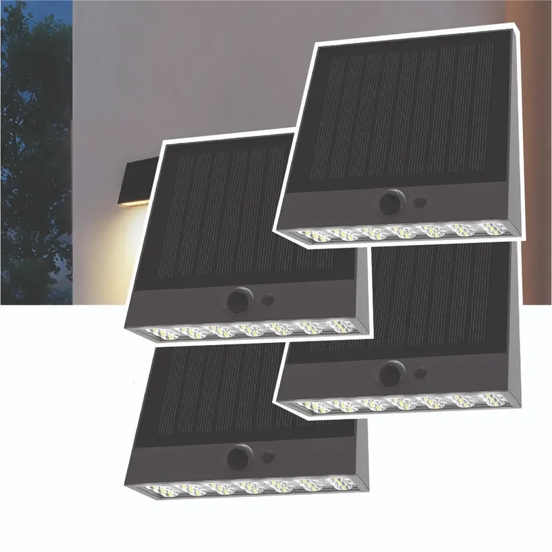 Ezilight Appliques murales solaires Solar Wall S25 (lot de 4)