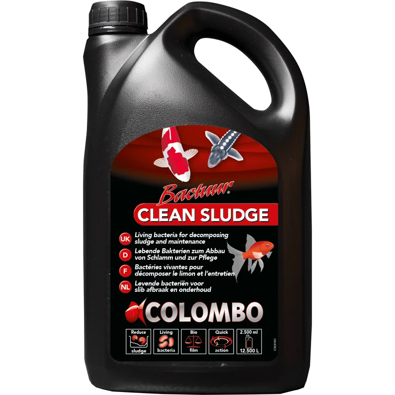Bactuur Clean Sludge 2500ml pour 12.500litres - Réducteur de vase