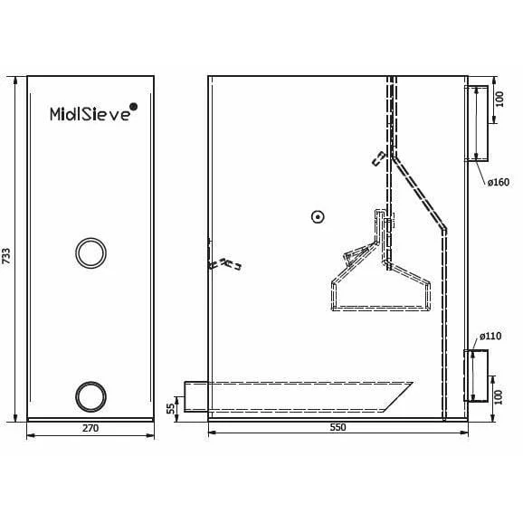 AquaForte Prime Sieve Low + skimmerbouche