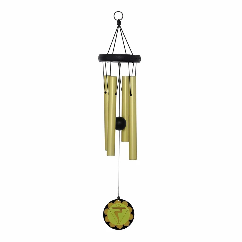 Carillon jaune chakra du plexus solaire - 60CM