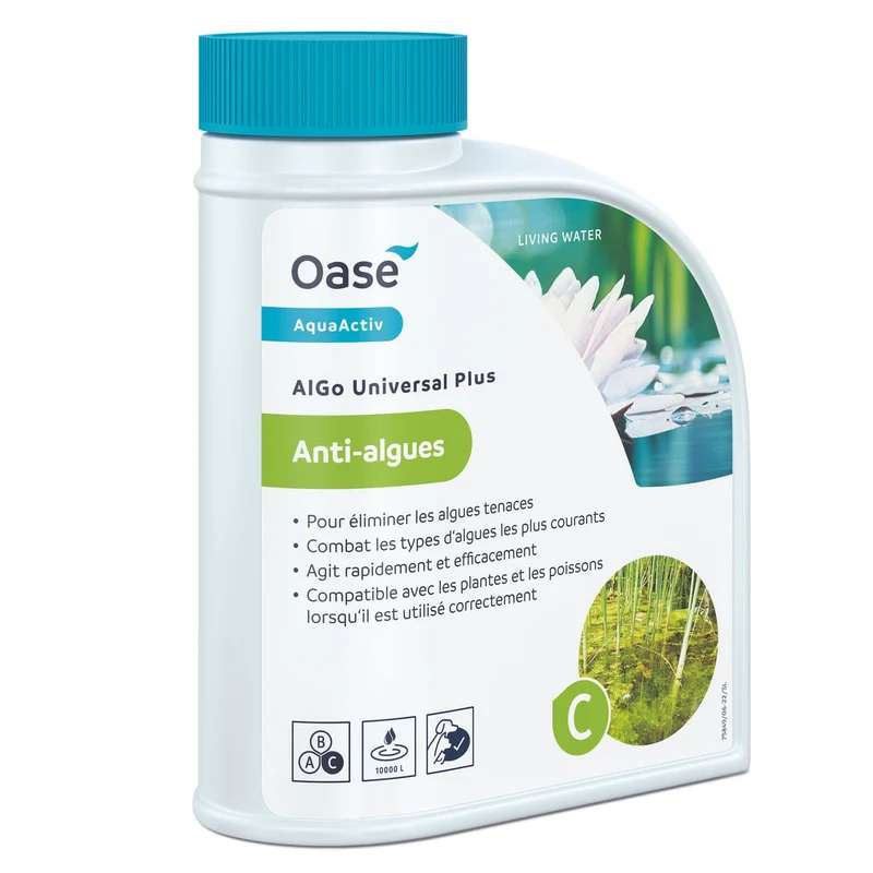 AquaActiv AlGo Universal Plus 500 ml - Elimine et prévient les algues - Oase Actif
